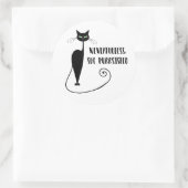 Toch bleef ze volharden ronde sticker (Tas)