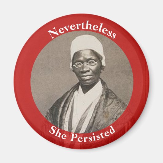 Toch bleef ze volharden - Sojourner Truth Magneet (Voorkant)