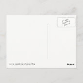 Toch bleef ze: Zwart-wit patroon Briefkaart (Achterkant)