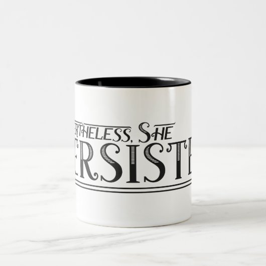 Toch... (Coffee-Mok) Tweekleurige Koffiemok (Center)