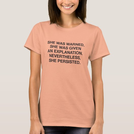 toch heeft ze haar T-shirt geduurd (Voorkant)