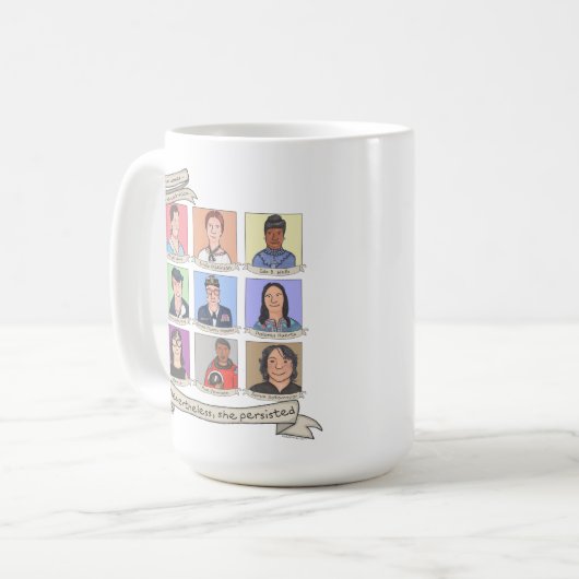 Toch hield ze 15 oz aan. Mok (Voorkant links)