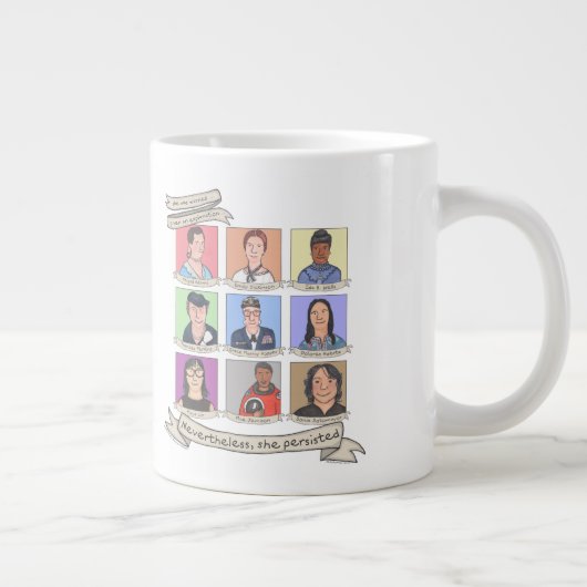 Toch hield ze 20 oz aan. Jumbo Mok (Rechts)