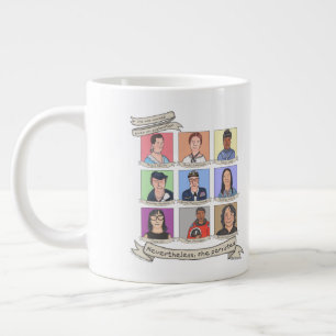 Toch hield ze 20 oz aan. Jumbo Mok