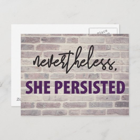 Toch hield ze briefkaart aan. (Voorkant / Achterkant)