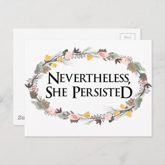 toch hield ze vol briefkaart (Voorkant / Achterkant)