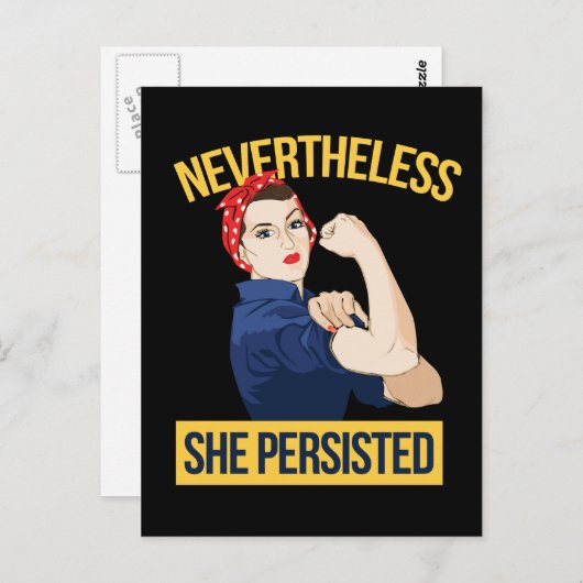 toch hield ze vol briefkaart (Voorkant / Achterkant)