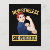 toch hield ze vol briefkaart (Voorkant)