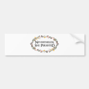 toch hield ze vol bumpersticker