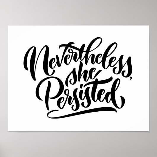 Toch Hield Ze Vol Letterdruk Poster (Voorkant)