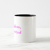 toch hield ze vol tweekleurige koffiemok (Center)