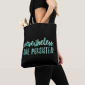 Toch Hield Ze Volhard All-Over-Print Tote Tas (Dichtbij)