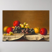 Toch leven, appels, druiven, Barton Stone Hays Poster (Voorkant)