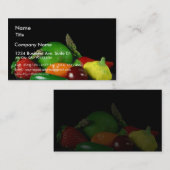 Toch levende groenten en asperges visitekaartje (Voorkant / Achterkant)