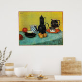 Toch Life Blue Enamel Coffeepot, enz. 1888 Poster (Keuken)