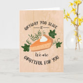 toch plak je hem dankbaar voor je Thanksgiving Kaart (Gele Bloem)