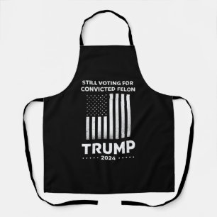 Toch stemmen op veroordeelde misdadiger Trump 2024 Schort