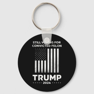Toch stemmen op veroordeelde misdadiger Trump 2024 Sleutelhanger