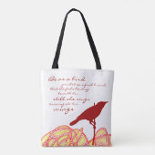 Toch zingt ze tote bag (Achterkant)