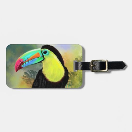 Toco Toucan Bird Bagagelabel (Voorkant horizontaal)