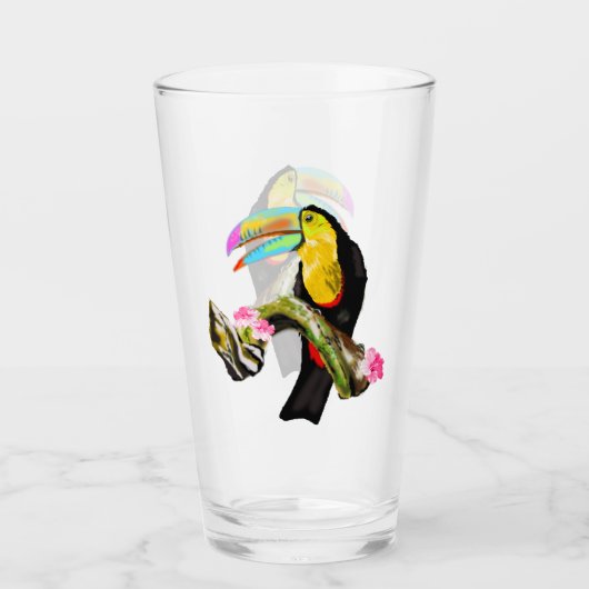 Toco Toucan Bird Glas (Voorkant)