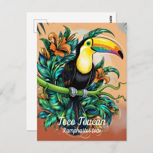 Toco Toucan Briefkaart (Voorkant / Achterkant)