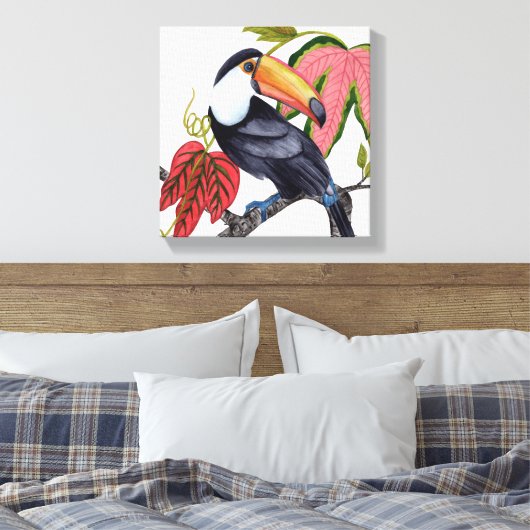 Toco Toucan Canvas Afdruk (Insitu (Slaapkamer))