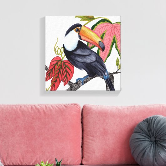 Toco Toucan Canvas Afdruk (Insitu (Woonkamer))