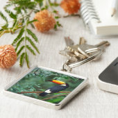 TOCO TOUCAN FOTO VOLLEDIGE KLEUR SLEUTELHANGER (Zijkant)