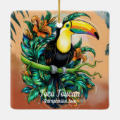 Toco Toucan Keramisch Ornament (Achterkant)