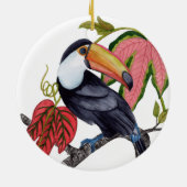 Toco Toucan Keramisch Ornament (Achterkant)