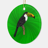 Toco Toucan Keramisch Ornament (Links)