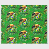 Toco Toucan met Brazilië Vlag Cadeaupapier (Vlak)