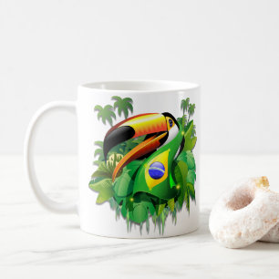 Toco Toucan met Brazilië Vlag Koffiemok