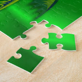 Toco Toucan met Brazilië Vlag Legpuzzel (Zijkant)