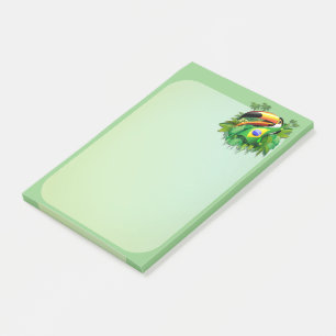 Toco Toucan met Brazilië Vlag Post-it® Notes