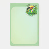 Toco Toucan met Brazilië Vlag Post-it® Notes (Voorkant)