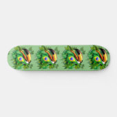 Toco Toucan met Stropdas van de vlag van Brazilië Persoonlijk Skateboard (Horizontaal)