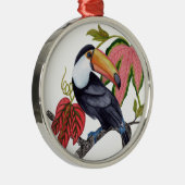 Toco Toucan Metalen Ornament (Rechts)