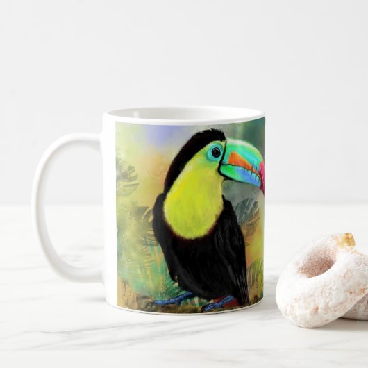 Toco Toucan-Mok Koffiemok (Met donut)