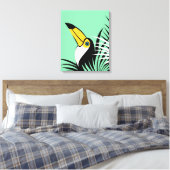 Toco Toucan Oerwoud Canvas Afdruk (Insitu (Slaapkamer))