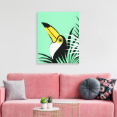 Toco Toucan Oerwoud Canvas Afdruk (Insitu (Woonkamer))