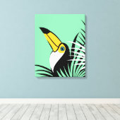Toco Toucan Oerwoud Canvas Afdruk (Insitu (Houten vloer))