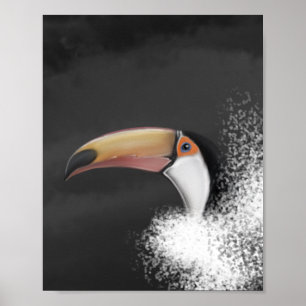 Toco Toucan (originele handtekening) Poster