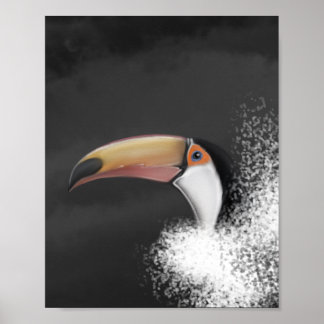 Toco Toucan (originele handtekening) Poster