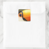 Toco Toucan (Ramphastos toco) is de grootste Vierkante Sticker (Tas)