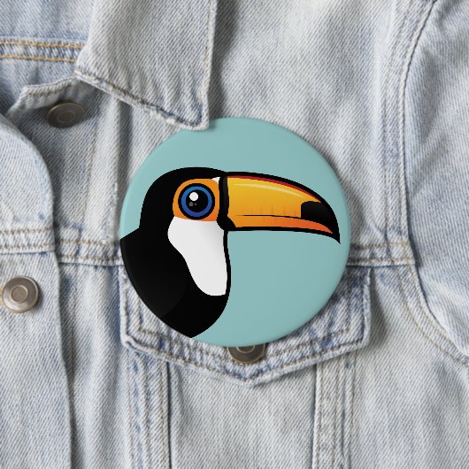 Toco Toucan Ronde Button 4,0 Cm (In situ)