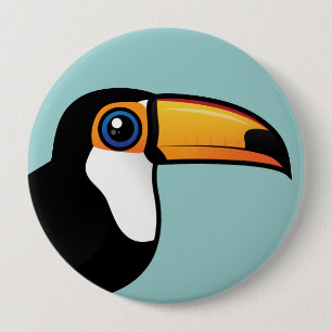 Toco Toucan Ronde Button 4,0 Cm