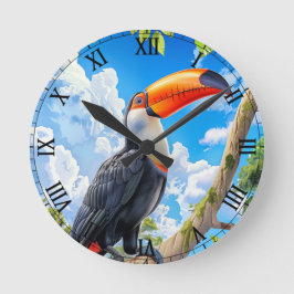 Toco toucan ronde klok