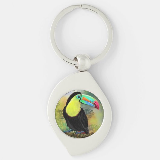 Toco Toucan-Sleutelhanger Sleutelhanger (Voorkant)